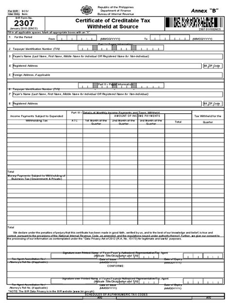 2307 Jan 2018 ENCS v3 Annex B .